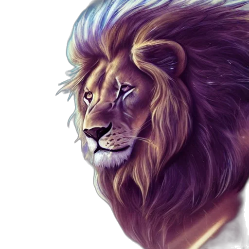 animal, crown, photorealistic, watercolor transparent PNG cut-out