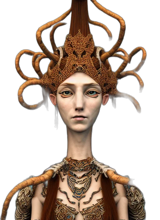 crown, jewelry, creature, hair transparent PNG cut-out