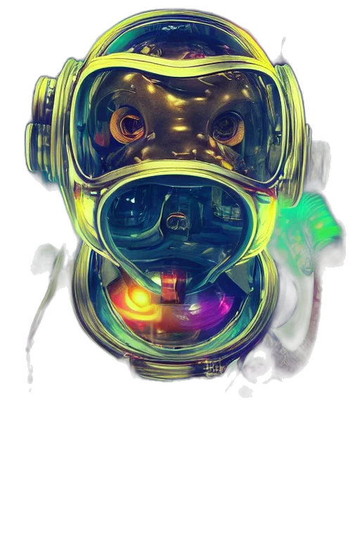 mask, robot, face, creature transparent PNG cut-out