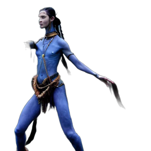 staff, concept art, 3d render, fantasy art, comic book art, blue, film, still transparent PNG cut-out