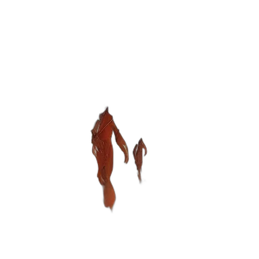 creature, animal, staff, hair, pixel art, concept art, 3d render, photorealistic transparent PNG cut-out
