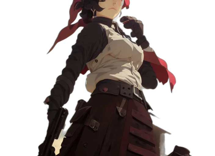 staff, weapon, sword, jacket, concept art, anime, pixel art, fantasy art transparent PNG cut-out
