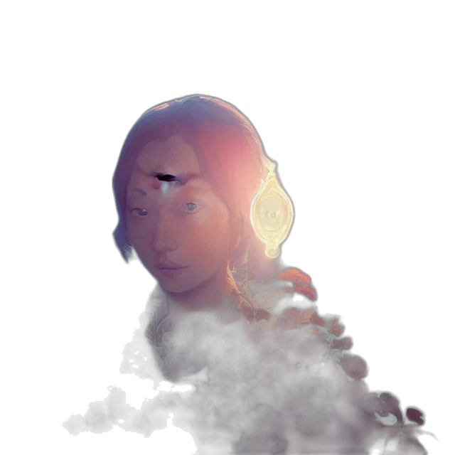 face, mask, robot, creature transparent PNG cut-out