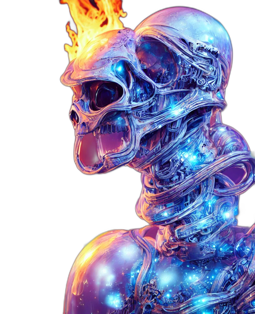 robot, mask, face, creature transparent PNG cut-out