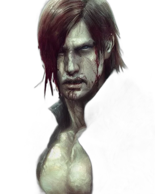 face, creature, mask, concept art, fantasy art, cyberpunk, photorealistic, dark transparent PNG cut-out