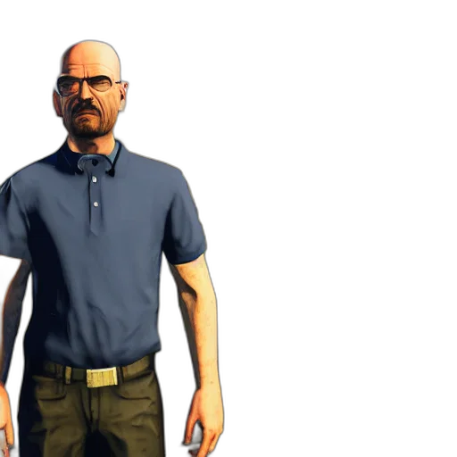 staff, jacket, concept art, 3d render, photorealistic, cartoon, walter, white transparent PNG cut-out