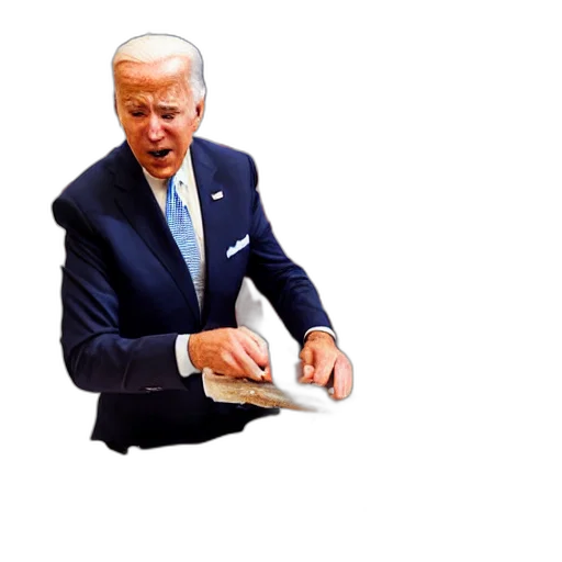 furniture, weapon, staff, creature, photorealistic, concept art, joe, biden transparent PNG cut-out