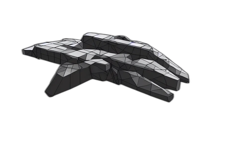 weapon, jacket, shoes, 3d render, cyberpunk, concept art, low, poly transparent PNG cut-out