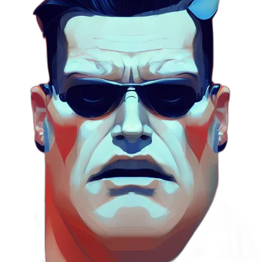 face, mask, robot, jacket transparent PNG cut-out
