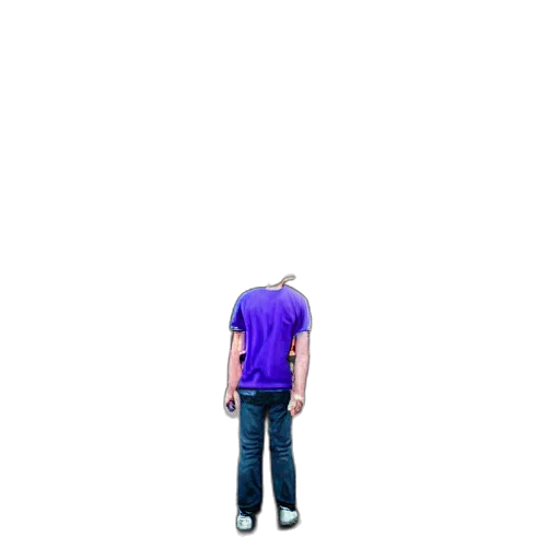 jacket, robot, staff, creature transparent PNG cut-out