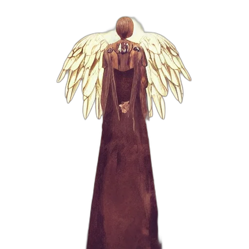 dress, jacket, staff, creature transparent PNG cut-out