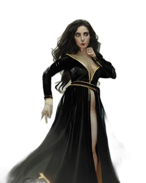 dress, concept art, fantasy art, comic book art transparent PNG cut-out