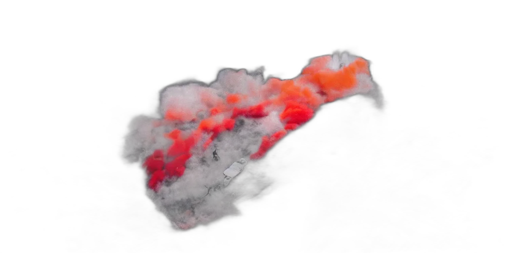 weapon, sword, hair, mask, 3d render, concept art, photorealistic, fog transparent PNG cut-out