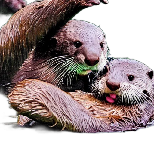 creature, animal, hair, 3d render transparent PNG cut-out