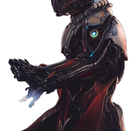 robot, mask, weapon, creature transparent PNG cut-out