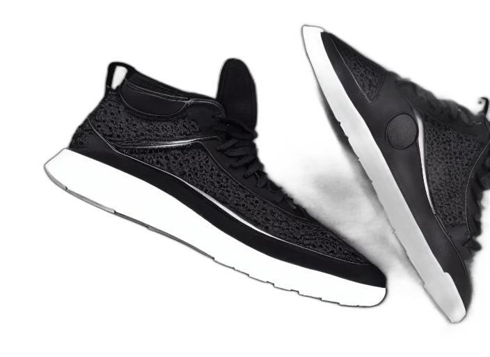 shoes, 3d render, monochrome, product transparent PNG cut-out
