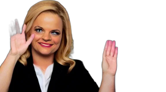 staff, hair, face, dress, leslie, knope, show, parks transparent PNG cut-out