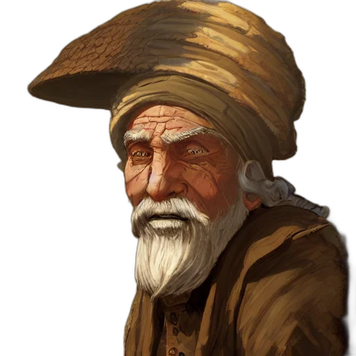 face, hat, staff, mask, oil painting, photorealistic, concept art, fantasy art transparent PNG cut-out