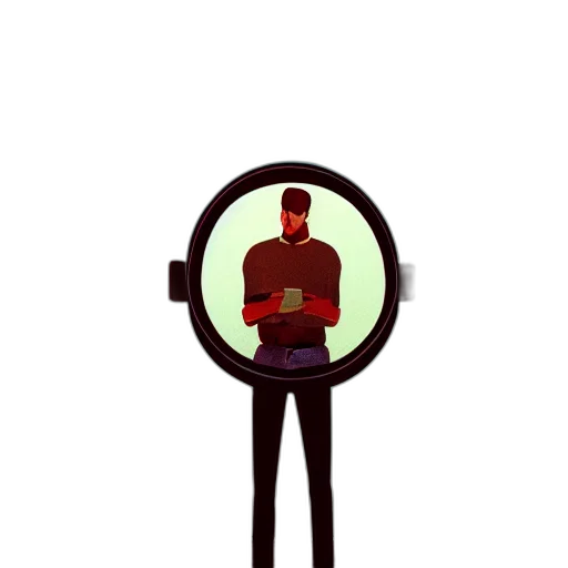 jacket, face, mask, staff transparent PNG cut-out