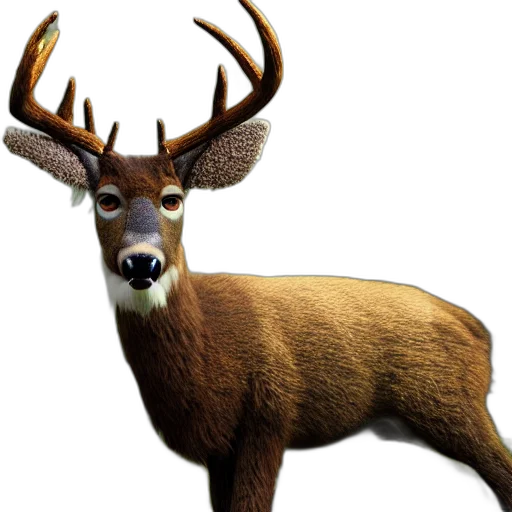 animal, creature, crown, staff, 3d render, photorealistic, concept art, fantasy art transparent PNG cut-out