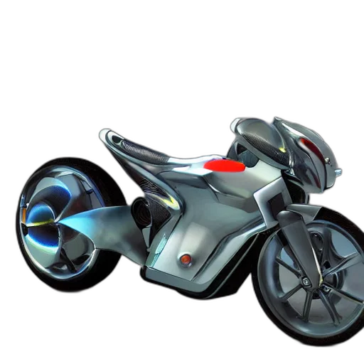 robot, car, 3d render, concept art, photorealistic, sci, flying, motorcycle transparent PNG cut-out