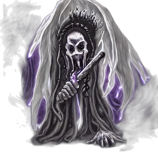 staff, mask, creature, concept art, fantasy art, watercolor, pixel art, dark transparent PNG cut-out
