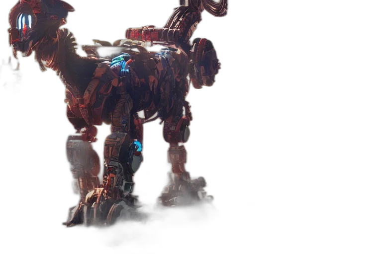 robot, creature, weapon, concept art, 3d render, fantasy art, scrapper, machine transparent PNG cut-out