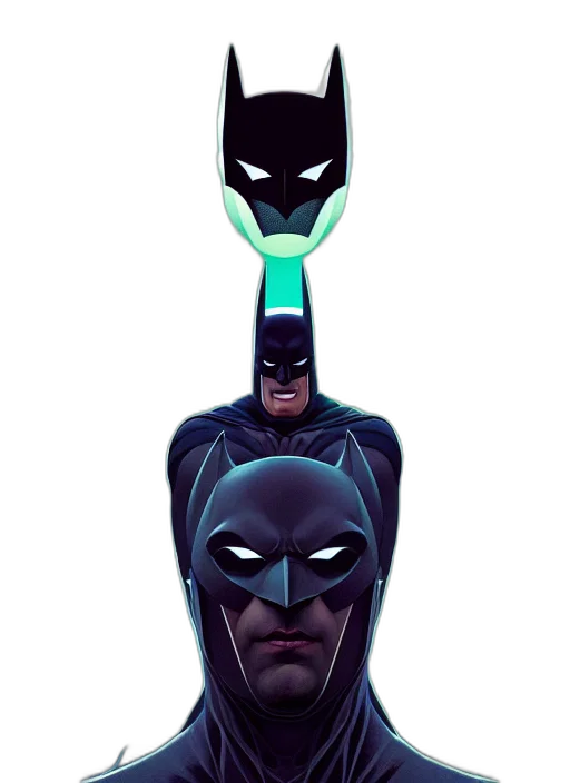 mask, concept art, comic book art, 3d render transparent PNG cut-out