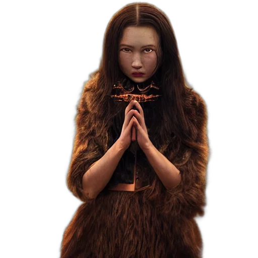 mask, creature, face, hair transparent PNG cut-out