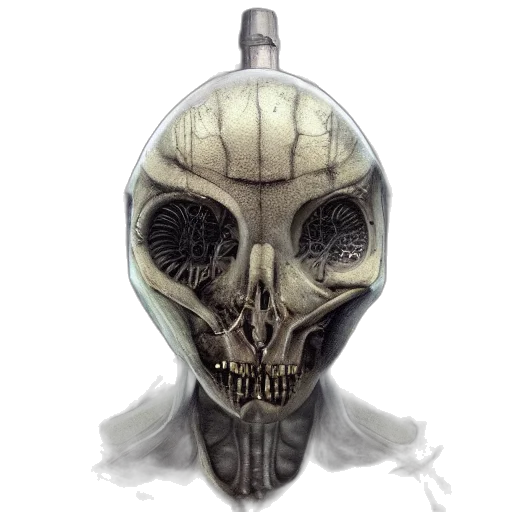 mask, robot, face, staff, concept art, fantasy art, watercolor, photorealistic transparent PNG cut-out