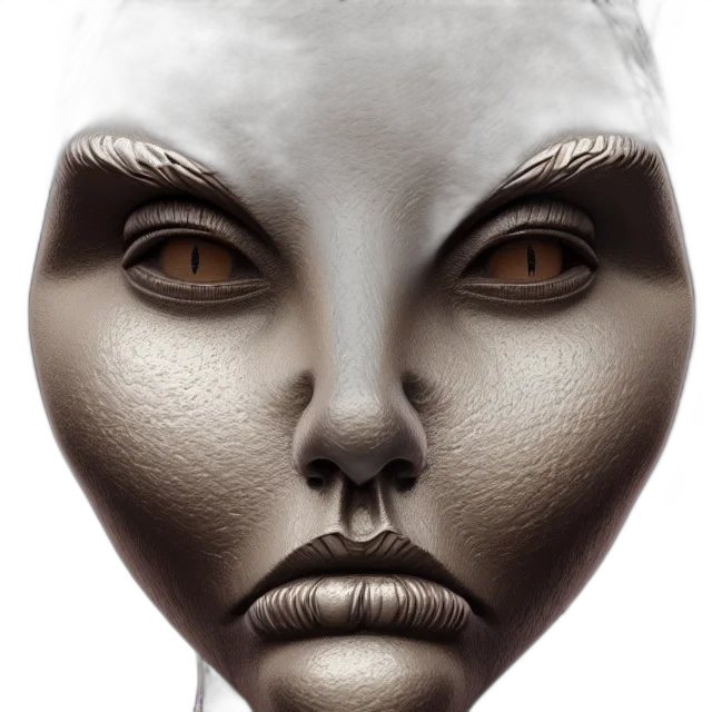 mask, face, robot, creature, photorealistic, 3d render, concept art, fantasy art transparent PNG cut-out