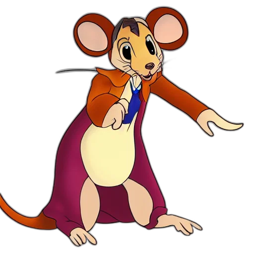 animal, staff, jacket, cartoon, concept art, 3d render, female, mouse transparent PNG cut-out