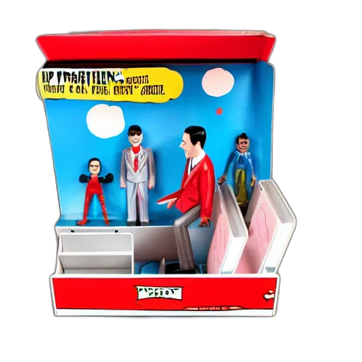 furniture, 3d render, comic book art, peewee transparent PNG cut-out
