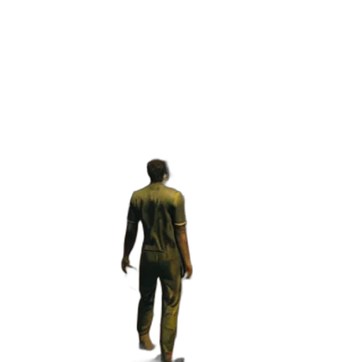 staff, jacket, robot, creature transparent PNG cut-out