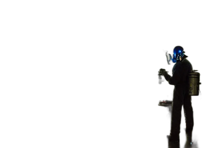 robot, staff, mask, weapon transparent PNG cut-out