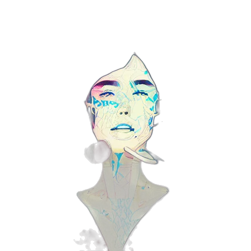 face, creature, mask, robot transparent PNG cut-out