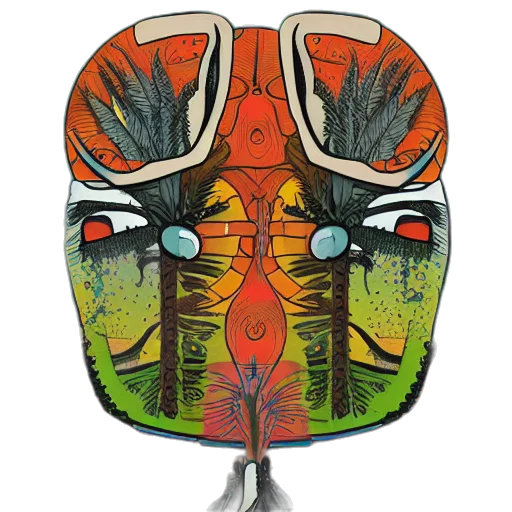 mask, crown, jacket, face transparent PNG cut-out