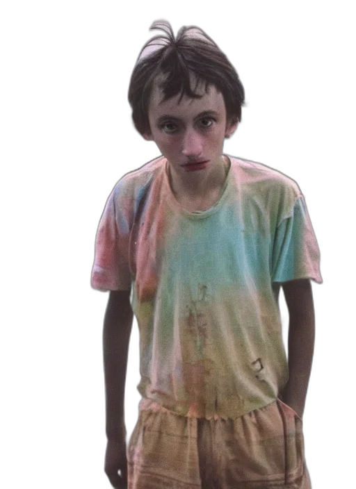 face, creature, jacket, robot, watercolor, 3d render, photorealistic, vaporwave transparent PNG cut-out