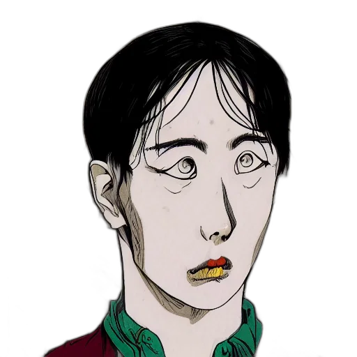 face, mask, staff, creature transparent PNG cut-out