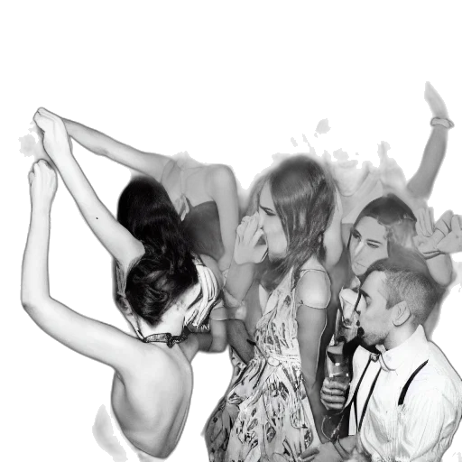 staff, young, people, dancing, drinking, fancy, nightclub, partylights transparent PNG cut-out