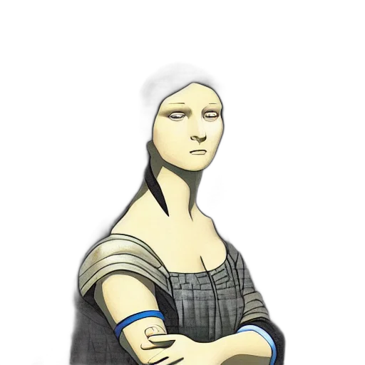 dress, robot, mask, staff, concept art, fantasy art, comic book art, pixel art transparent PNG cut-out