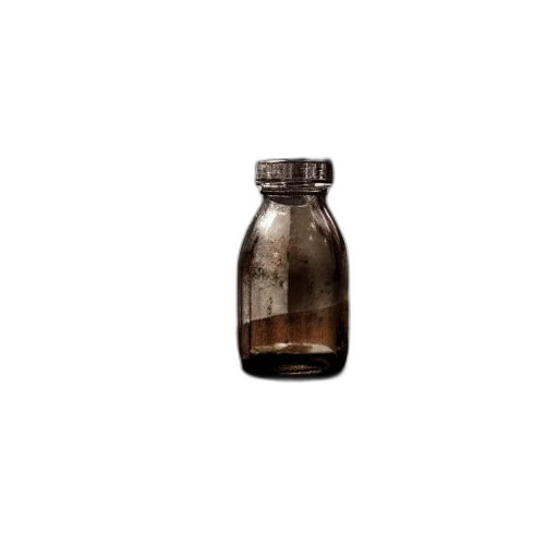 bottle, food, hair, dress, 3d render, photorealistic, concept art, earth tones transparent PNG cut-out