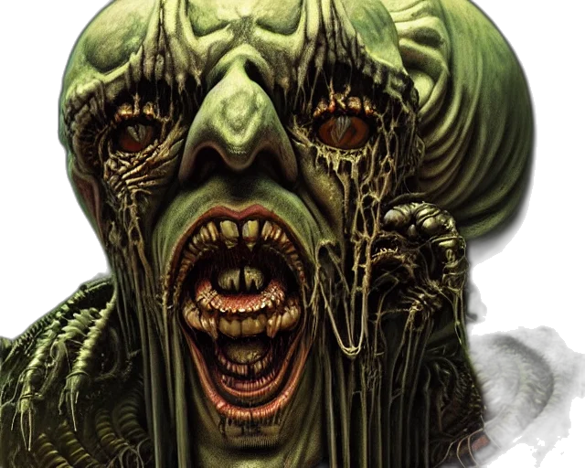 face, mask, creature, comic book art transparent PNG cut-out