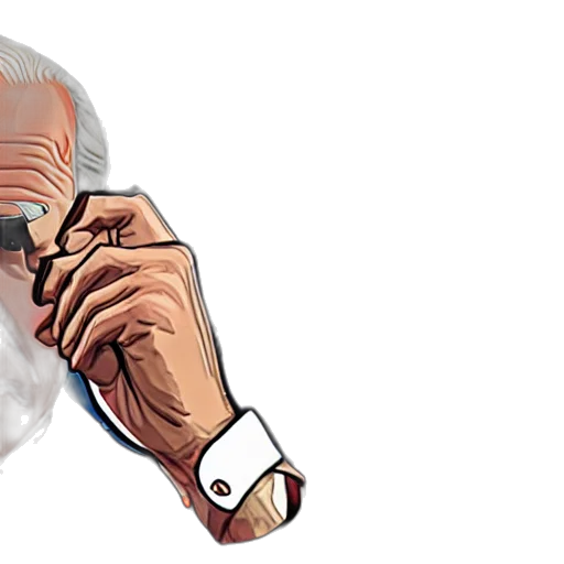 concept art, photorealistic, pixel art, cartoon, joe, biden, art, style transparent PNG cut-out