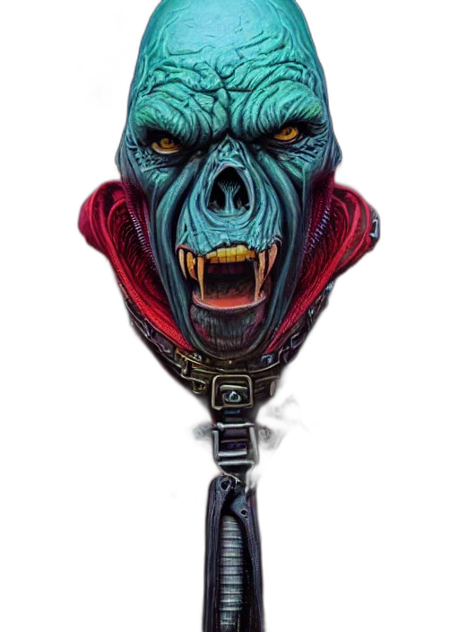 mask, staff, face, creature transparent PNG cut-out