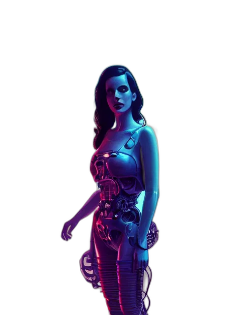 dress, robot, creature, concept art transparent PNG cut-out