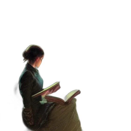 staff, dress, face, umbrella, photorealistic, oil painting, concept art, 3d render transparent PNG cut-out
