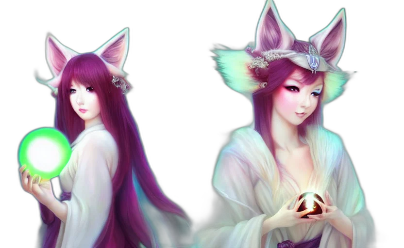 fantasy art, concept art, anime, photorealistic transparent PNG cut-out