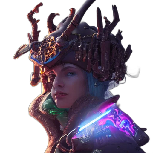 crown, hat, staff, face transparent PNG cut-out