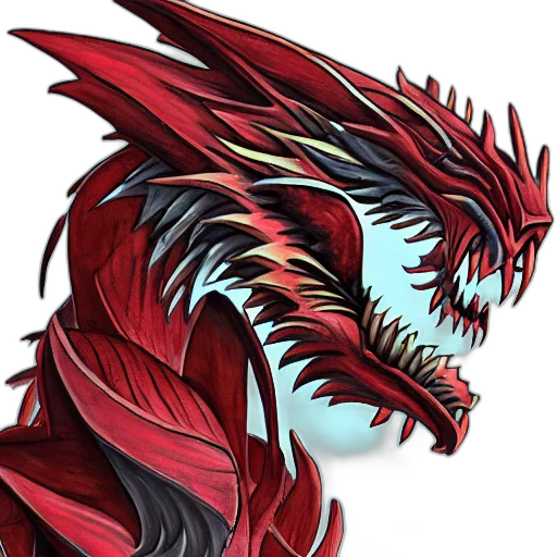 dragon, staff, creature, fantasy art transparent PNG cut-out